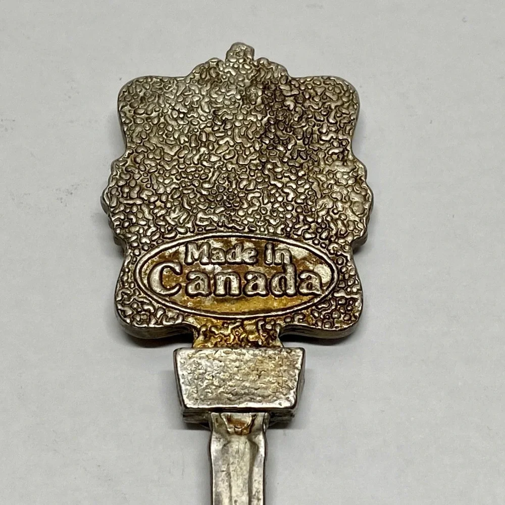 Vintage Edmonton‎ Canada 2000 Souvenir Spoon Silver Tone Travel Memorabilia GGG